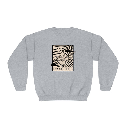 Unisex Crewneck Sweatshirt - Practice Never Ends